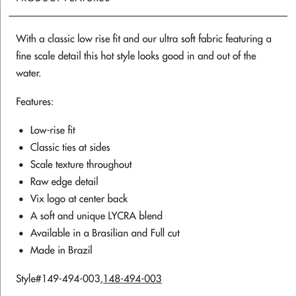 Vix Swim Nwot Vix Off White Scales Bikini Bottom Poshmark